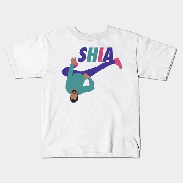 Shia LaBeouf Tick Kids T-Shirt by neodhlamini